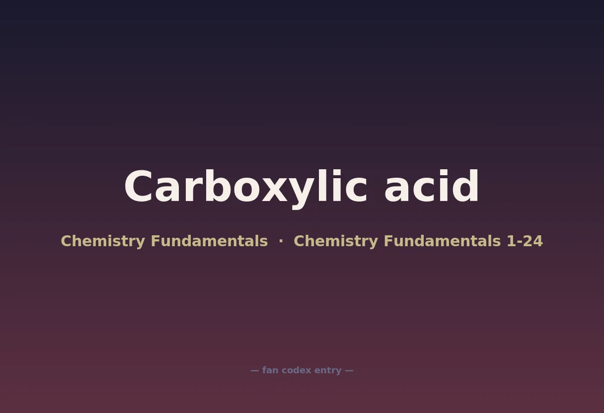 Carboxylic acid