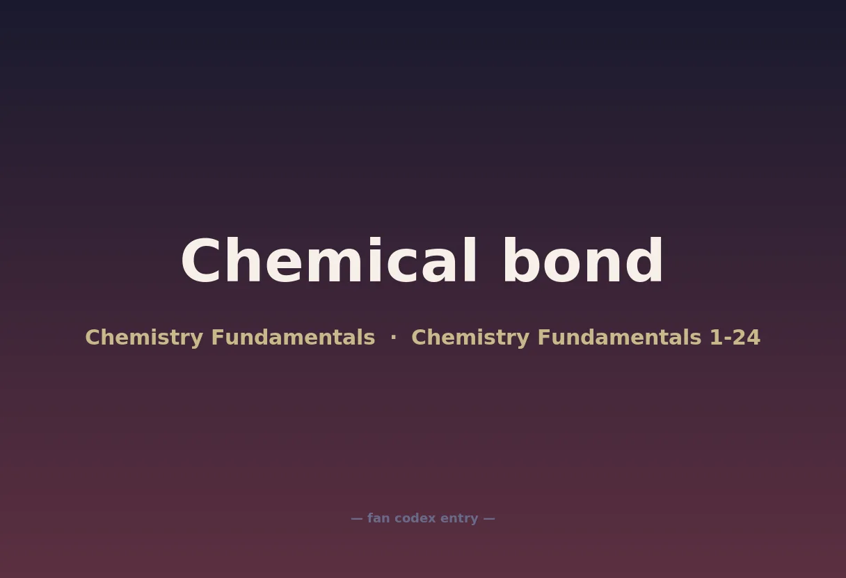 Chemical bond