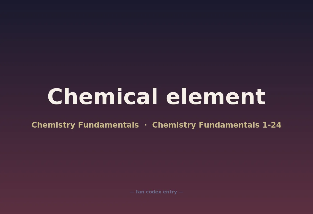 Chemical element